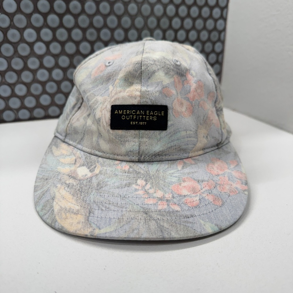 American Eagle Outfitters Hat Cap Floral All‎ Over Print AOP Strapback Casual